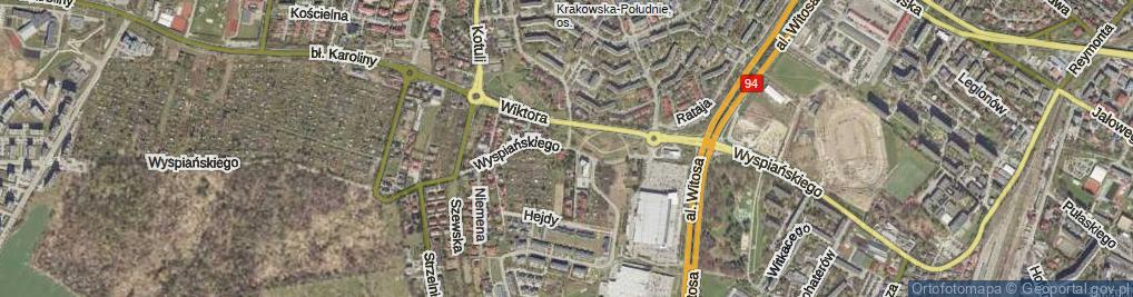 Zdjęcie satelitarne Wyspiańskiego Stanisława ul.