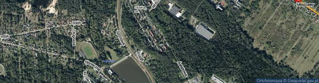 Zdjęcie satelitarne Wysoka ul.