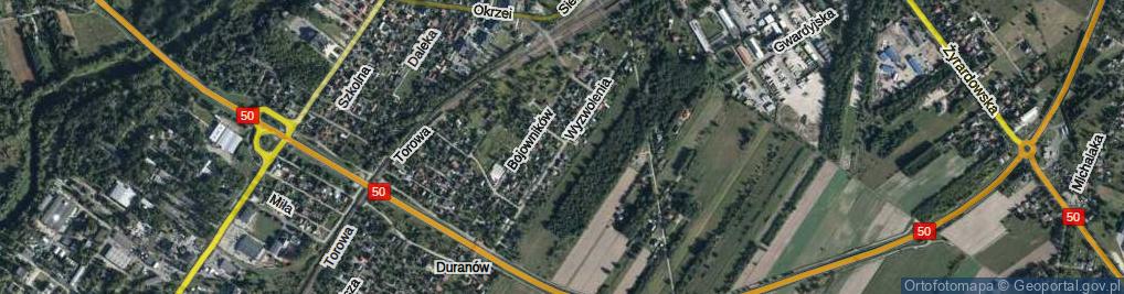 Zdjęcie satelitarne Wyzwolenia ul.