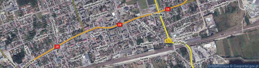Zdjęcie satelitarne Wyszyńskiego Stefana, ks. kard. ul.