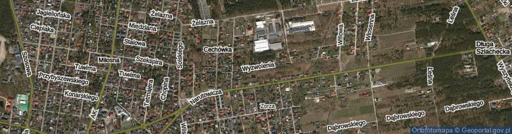 Zdjęcie satelitarne Wyzwolenia ul.