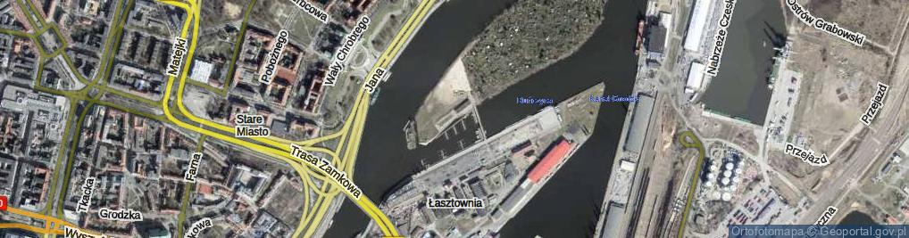 Zdjęcie satelitarne Wyspa Grodzka ul.