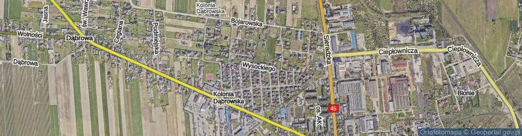 Zdjęcie satelitarne Wysockiego Józefa, gen. ul.