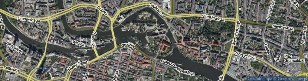 Zdjęcie satelitarne Wyspa Piasek ul.