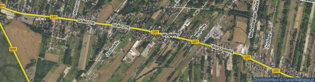 Zdjęcie satelitarne Wyględy ul.