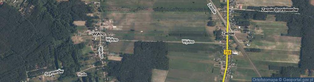Zdjęcie satelitarne Wykno ul.