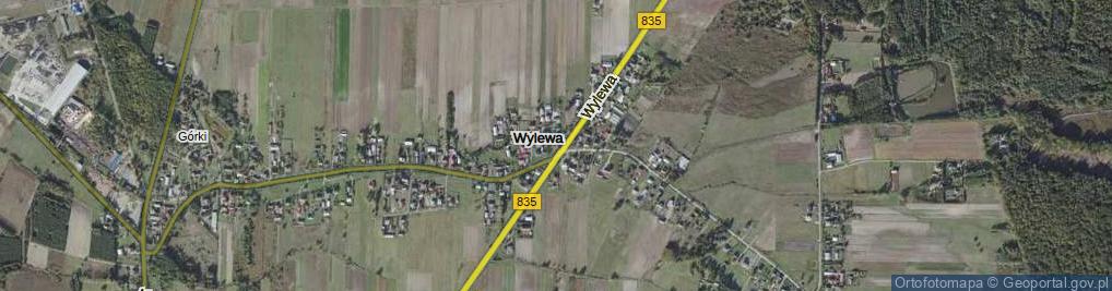 Zdjęcie satelitarne Wylewa ul.