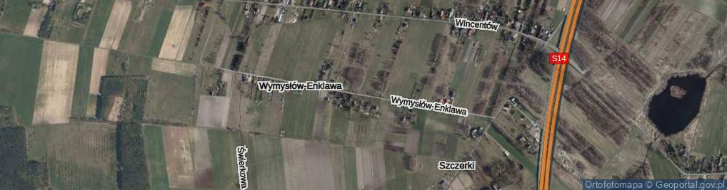 Zdjęcie satelitarne Wymysłów-Enklawa ul.