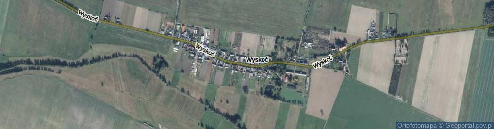 Zdjęcie satelitarne Wyskoć ul.