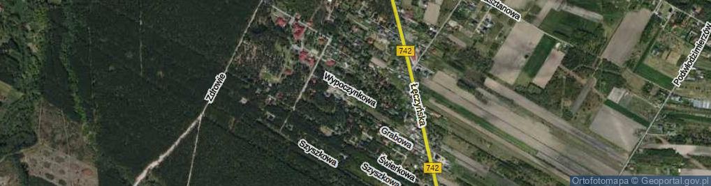 Zdjęcie satelitarne Wypoczynkowa ul.