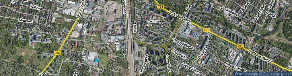 Zdjęcie satelitarne Wyszyńskiego Stefana, ks. kard. ul.