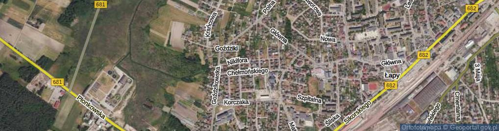 Zdjęcie satelitarne Wyczółkowskiego Leona ul.