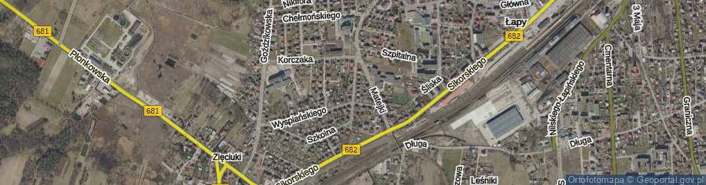 Zdjęcie satelitarne Wyszyńskiego Stefana, ks. kard. ul.