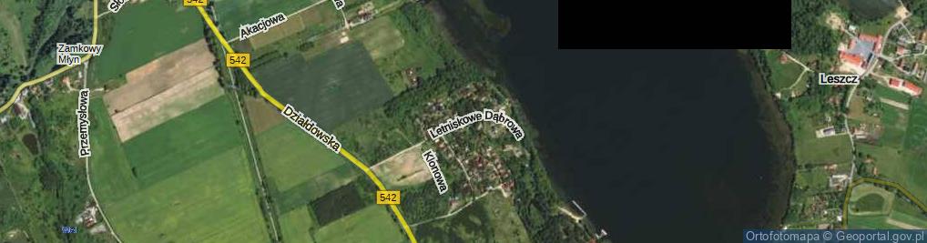 Zdjęcie satelitarne Wzgórze Letniskowe Dąbrowa ul.