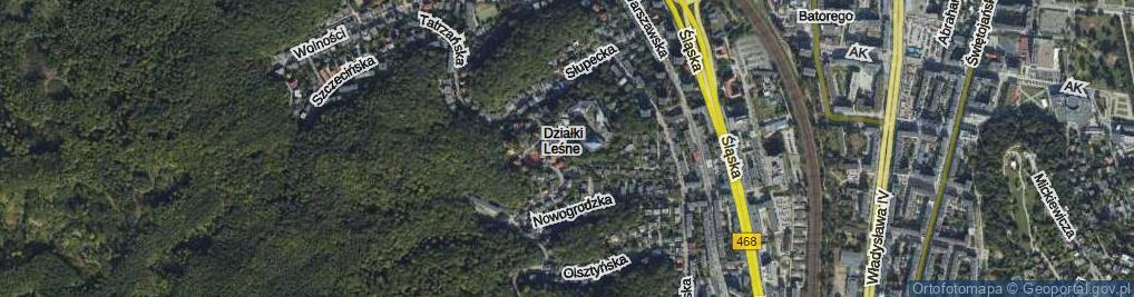 Zdjęcie satelitarne Wzgórze św. Stanisława Kostki ul.