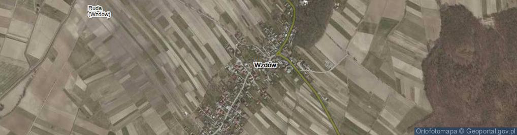 Zdjęcie satelitarne Wzdów ul.