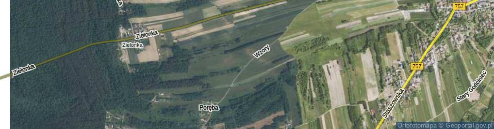 Zdjęcie satelitarne Wzory ul.