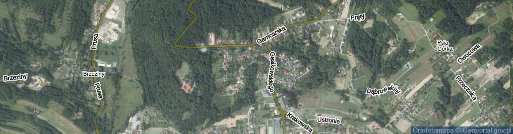 Zdjęcie satelitarne Zacisze ul.