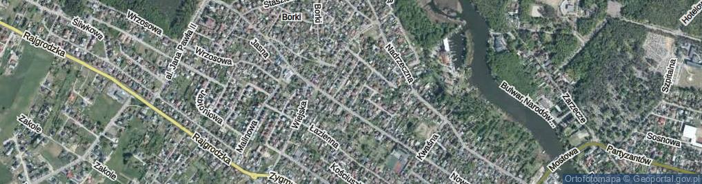Zdjęcie satelitarne Zakątek ul.