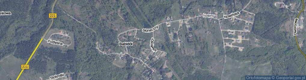 Zdjęcie satelitarne Zaciszne Wzgórze ul.