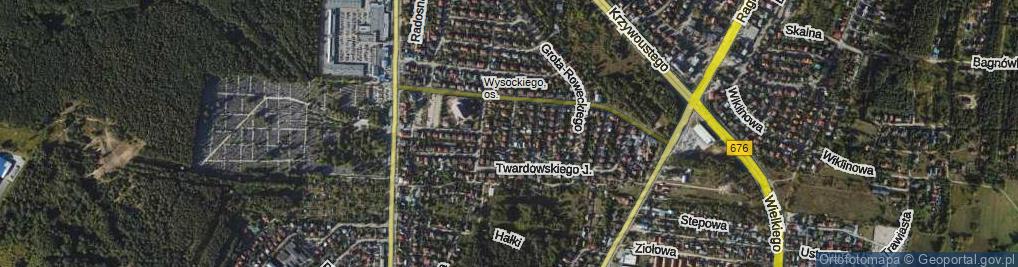 Zdjęcie satelitarne Zapolskiej Gabrieli ul.