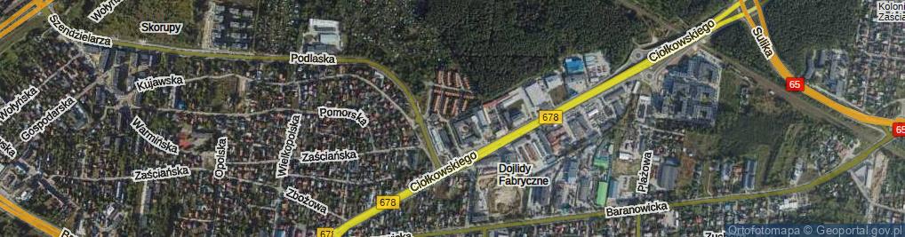 Zdjęcie satelitarne Zaułek Podlaski ul.