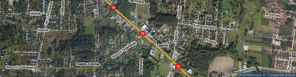 Zdjęcie satelitarne Zabłudowska ul.