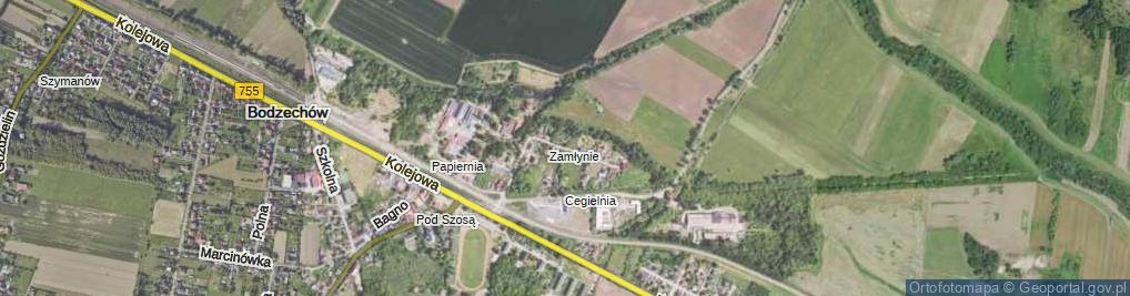 Zdjęcie satelitarne Zamłynie ul.