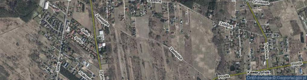 Zdjęcie satelitarne Zawiejska ul.