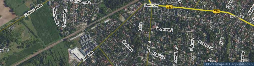 Zdjęcie satelitarne Zacisze ul.