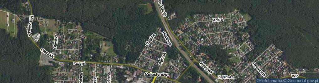 Zdjęcie satelitarne Żabia ul.