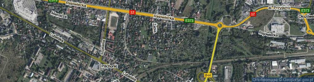 Zdjęcie satelitarne Żabia ul.