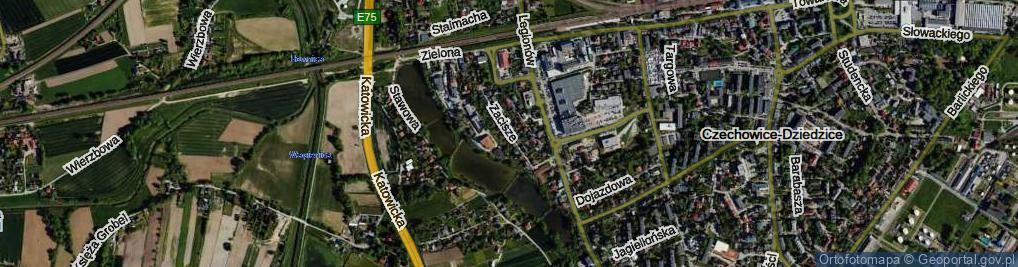 Zdjęcie satelitarne Zacisze ul.