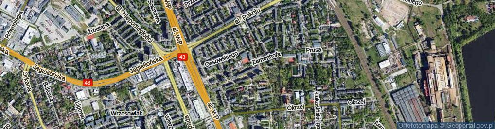 Zdjęcie satelitarne Zamenhofa Ludwika, dr. ul.