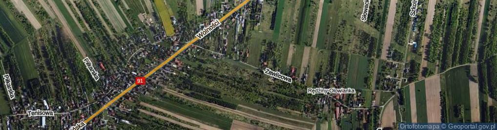 Zdjęcie satelitarne Zawilcowa ul.