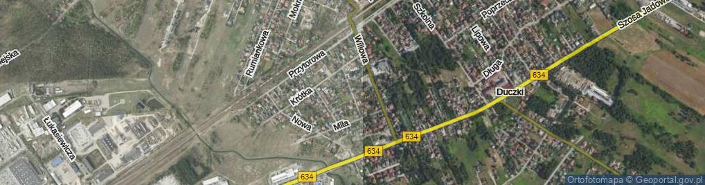 Zdjęcie satelitarne Zachodnia ul.