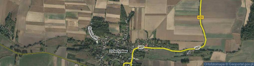 Zdjęcie satelitarne Zamknięta ul.