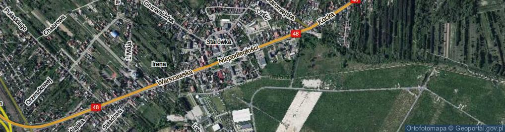 Zdjęcie satelitarne Żabia ul.