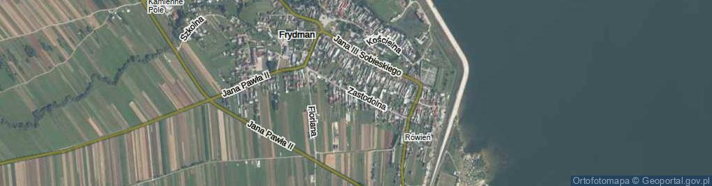 Zdjęcie satelitarne Zastodolna ul.