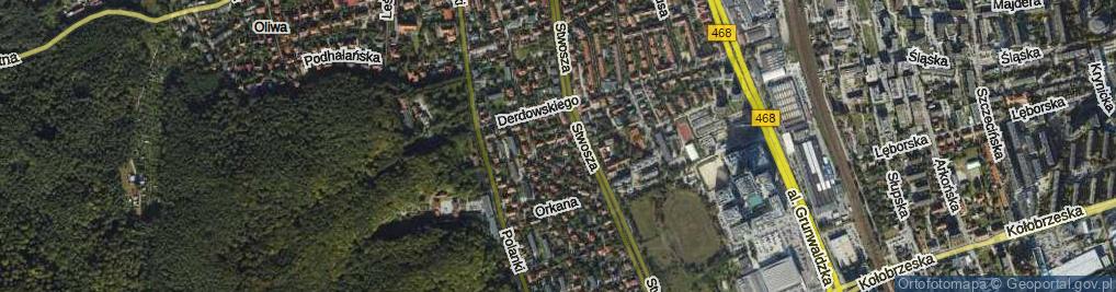 Zdjęcie satelitarne Zacisze ul.