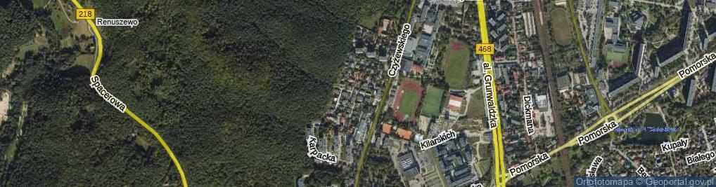 Zdjęcie satelitarne Zajęcza ul.