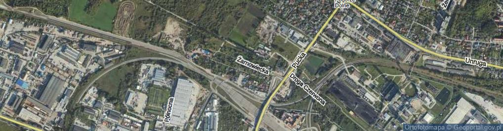 Zdjęcie satelitarne Żarnowiecka ul.