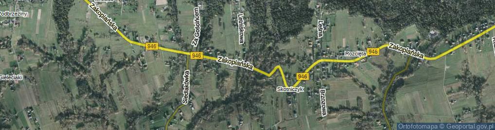 Zdjęcie satelitarne Zakopiańska ul.