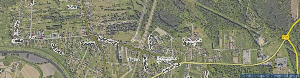 Zdjęcie satelitarne Zaciszna ul.