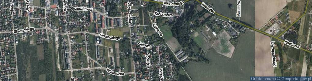 Zdjęcie satelitarne Żabia ul.