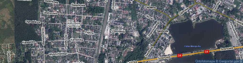 Zdjęcie satelitarne Zapolskiej Gabrieli ul.