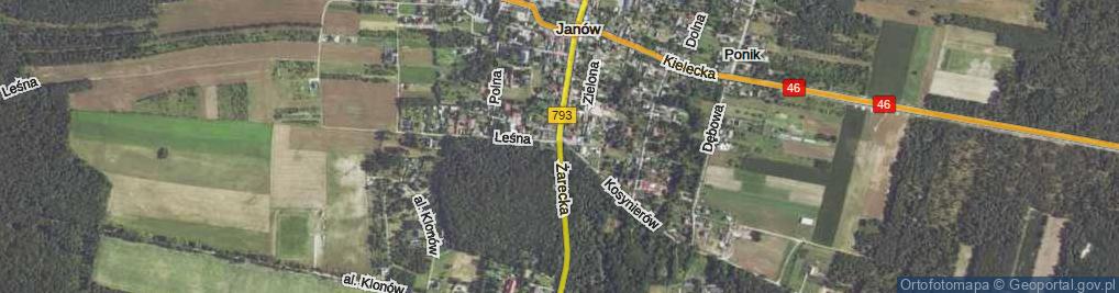 Zdjęcie satelitarne Żarecka ul.