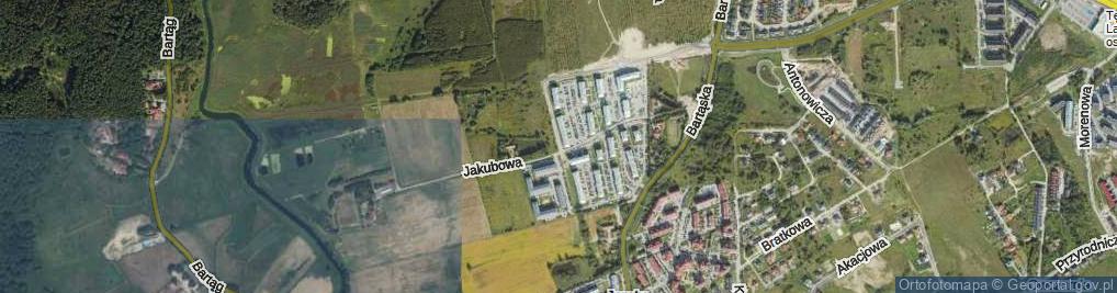 Zdjęcie satelitarne Zachodnia ul.