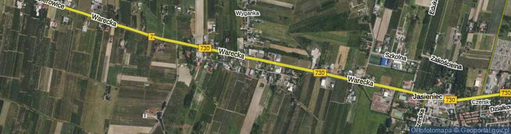 Zdjęcie satelitarne Zaściankowa ul.