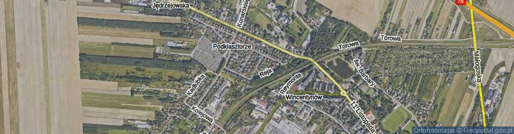 Zdjęcie satelitarne Zamoście ul.